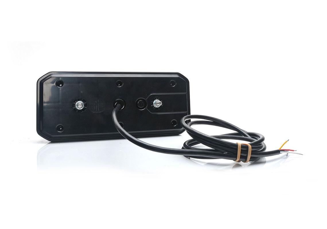 FEU LED 5 FONCTIONS GAUCHE 12/24V + CÂBLE 2M